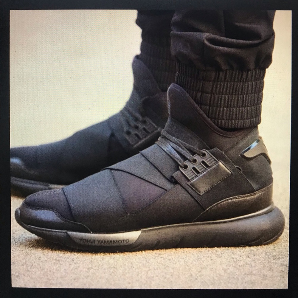 Y3 Qasa High Triple Black